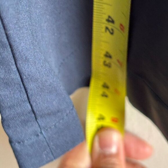 Lululemon Men Front Button Closure Two Side Back Pocket Trouser Navy Blue Sz 38 - Picture 5 of 14